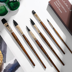 Watercolor Brushes Professional, 10Pcs Synthetic Squirrel Hair Water Color Pain