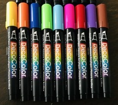 Deco Arylic Paint Markers, Set of 9 colors – 315-3T, Marvy