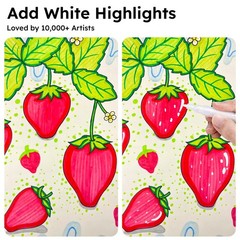8 Pack White Acrylic Paint Pens 0.7mm Fine Tip Markers for Art Crafts