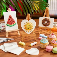 Foam Texture Painting Kit, 76 Pcs 3D Puffy Paint Drawing Set with Canvas & Sp…