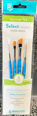 Princeton Artist Brush Co Value set #13 Select Artiste Mixed Media 4pc Set