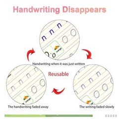 16Pcs Grooved Magic Practice Copybook Set Children’s Handwriting Book Practice