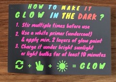 Neon Nights Glow in the Dark Paint Set 8 Colors 20ml UV Reactive New