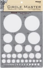 Pickett CHA1204I Circle Master Template, Range From 1/16 To 3 Inches in Smoke
