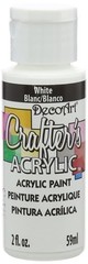 DecoArt DCA01-3 Crafter’s Acrylic Paint, 2-Ounce, 2 Fl Oz (Pack of 1), White