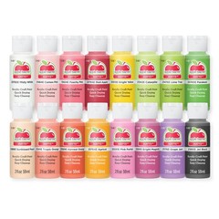 Apple Barrel, Fruity Fusion 16 Piece Paint Set, Perfect for DIY Arts and Craf…