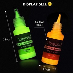 0.7 Fl Oz (Pack of 10), Blue,Green,Orange,Pink,Purple,Red,Sky Blue,White