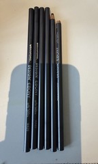 Sanford Design Ebony 14420 Drawing Pencils (6) Open Box Black Graphite Sketching