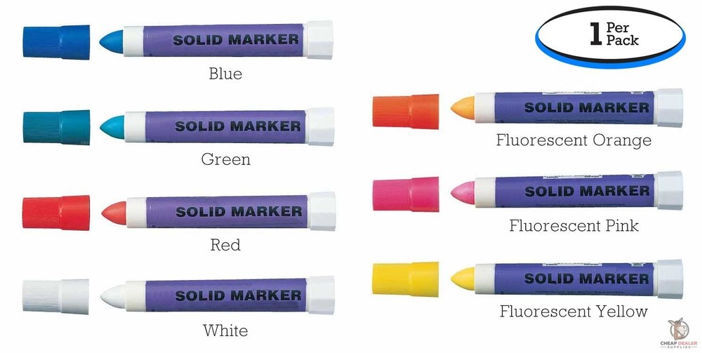 Solid Paint Markers – Pigment Based Grease Pens (1 Per Pack)