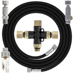 Essential Accessories Kit 6ft Braided Airbrush Hose Mini Filter 3-Way Splitter