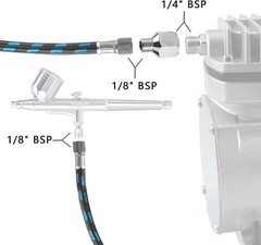 10ft Flexible Airbrush Hose with Leak-Proof Adaptor – Ultimate Performance