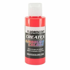 Createx Airbrush Colors 5408-02 Fluorescent Red 2 oz. Airbrush Paint