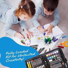 Art Supplies Kit for Kids (101-PCS) – Crayons, Markers, Pencils, Watercolors & C