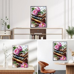 DPHERO Vintage Books Diamond Painting Kits for Beginners Adults,5D USYZ759