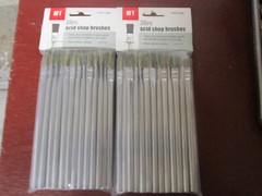 Horsehair Bristle Acid Shop Brushes 1/2″ 36 Piece 2 Packages
