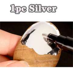 1/2/3Pcs Mirror Marker Pen DIY Reflective Paint Pens Mirror Markers Chrome Gold