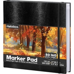Portable Marker Pad Double Sided Bleedproof Paper Artist Sketchbook Easy Tear US