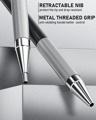 38PCS Art Mechanical Pencils Set in Leather Case, 3 PCS Metal Drafting Pencil 0.