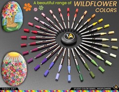 28 Wildflower Colors Acrylic Paint Pens Studio Color Series Markers Set 0.7mm…