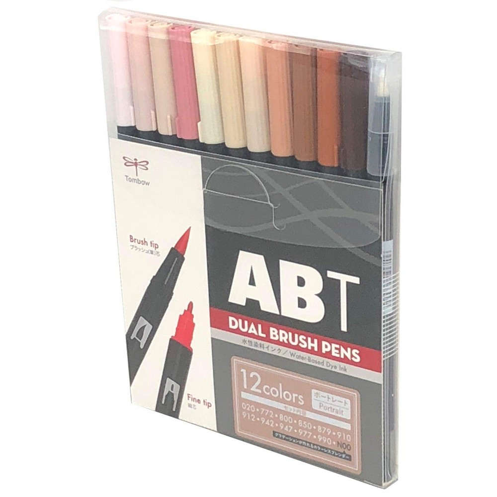 Dual Brush Pen ABT Twin Graphic Marker, Assorted