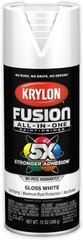 12oz Krylon Fusion White Spray Paint – Gloss Finish for Indoor/Outdoor Projects