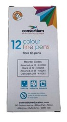 Fine Felt Tip Pens 12 Colours Colouring Pens Washable Ink Comfort 72 Pens