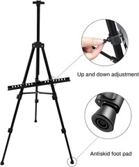 Art Artist Easel Stand for Sign, Metal Tripod Adjustable Easels for Painting …