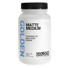 Matte Medium by , 8 fl. oz. Jar, Professional Acrylic Medium, Semi-Transparent