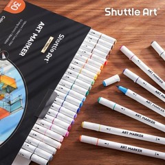 30 Dual Tip Art Marker Pens: Non-Toxic, Waterproof Colors for Creative Bliss