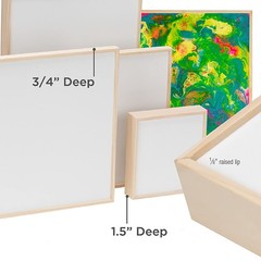 Da Vinci Pro Liquid Art Multi-Media Panel 30×40, 1-1/2″ Deep Gesso Board with…