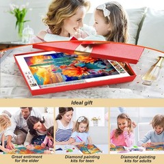 Diamond Painting Kits for 12 inches by 12 inches, Cactus flower