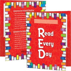 Read Every Day Student Folders – Pack of 12, 9″?” x 12″ Laminated 2-Pocket Fo…