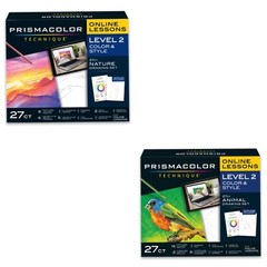 Prismacolor Technique Art Supplies & Digital Art Lessons (Level 2) 27 Count [G3]