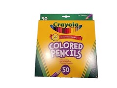 Crayola Colored Pencil Set #4050 50 Pl. Asst Colors, Pre-Sharpened – Brand New!