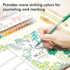 Shuttle Art 120 Unique Colors Gel Pen Set, No Duplicates, for Adult Coloring