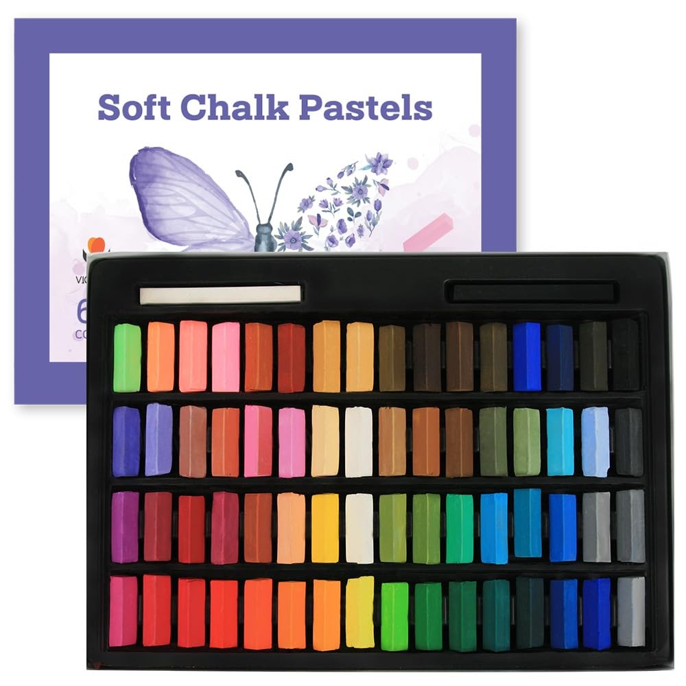 VIOLETTO Soft Dry Pastels 1 Count (Pack of 1), 02. Short 64 colors