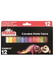 Prang Ambrite Colored Paper Chalk – box of 12