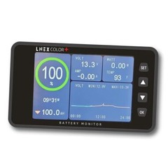 500A Battery Monitor with Shunt, 3.5″ Color Screen RV Monitor with 16ft Black