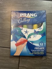 Prang Non-Toxic Sidewalk Chalk, 4 L x 1 W Inches, Assorted Colors, Set of 12