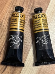 BLOCKX Transparent Yellow Oil Color 35ml New Old Stock Vintage 23.611