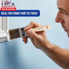 Paint Brushes, 5-Piece Paint Brush Set, Flat & Angle Brushes for Walls, Trim, Ca