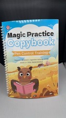 6pcs Magic Practice Copybook Groove Reusable English Writing Book For Children