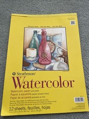 Strathmore 300 Series Watercolor Paper 11”x 15″ Cold Press Pads 8 Sheets Used