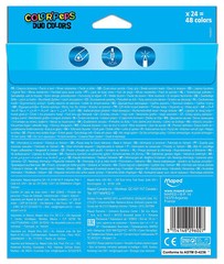 Maped Color’Peps Duo Color Pencil Set – Pack of 24 Pencil 48 Colors