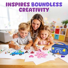 Betem Scented Washable Markers for Kids 12 Colors Stamp Markers for Toddlers,…