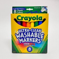 Crayola Washable Broad Line Markers 8ct – 6 pk Bundle (48 Markers) – Home School