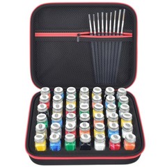 Model Paint Storage Case Compatible with Testors Paint Set, 42PCS Paints