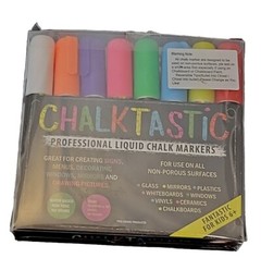 Chalktastic Professional Liquid Chalk Markers Signs Menus Windows Mirrors 8/set