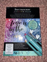 Spectrum Noir Colorista Watercolor Pads X 5 Holiday Embossed Foil – New/sealed!