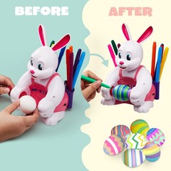 Joyin Motorized Easter Egg Decorator Kit Spinner Easter Busy Pink Bunny Egg